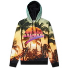 Balmain Sunset Palm Logo Hoody