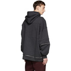 Alexander McQueen Grey Zip-Up Hoodie