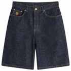 Billionaire Boys Club Men's Astro Selvedge Denim Shorts in Indigo