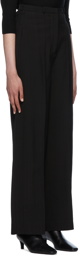 Totême Black Wide-Leg Trousers