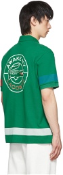 Awake NY Green Lacoste Edition Cotton Polo