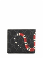 GUCCI Snake Printed Coated Canvas Wallet