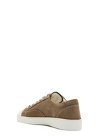 Jude Llow Nico Panelled Nubuck Leather Sneakers Brown
