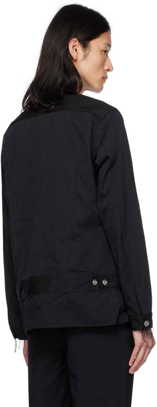 Black Comme des Garçons Black Raw Edge Jacket