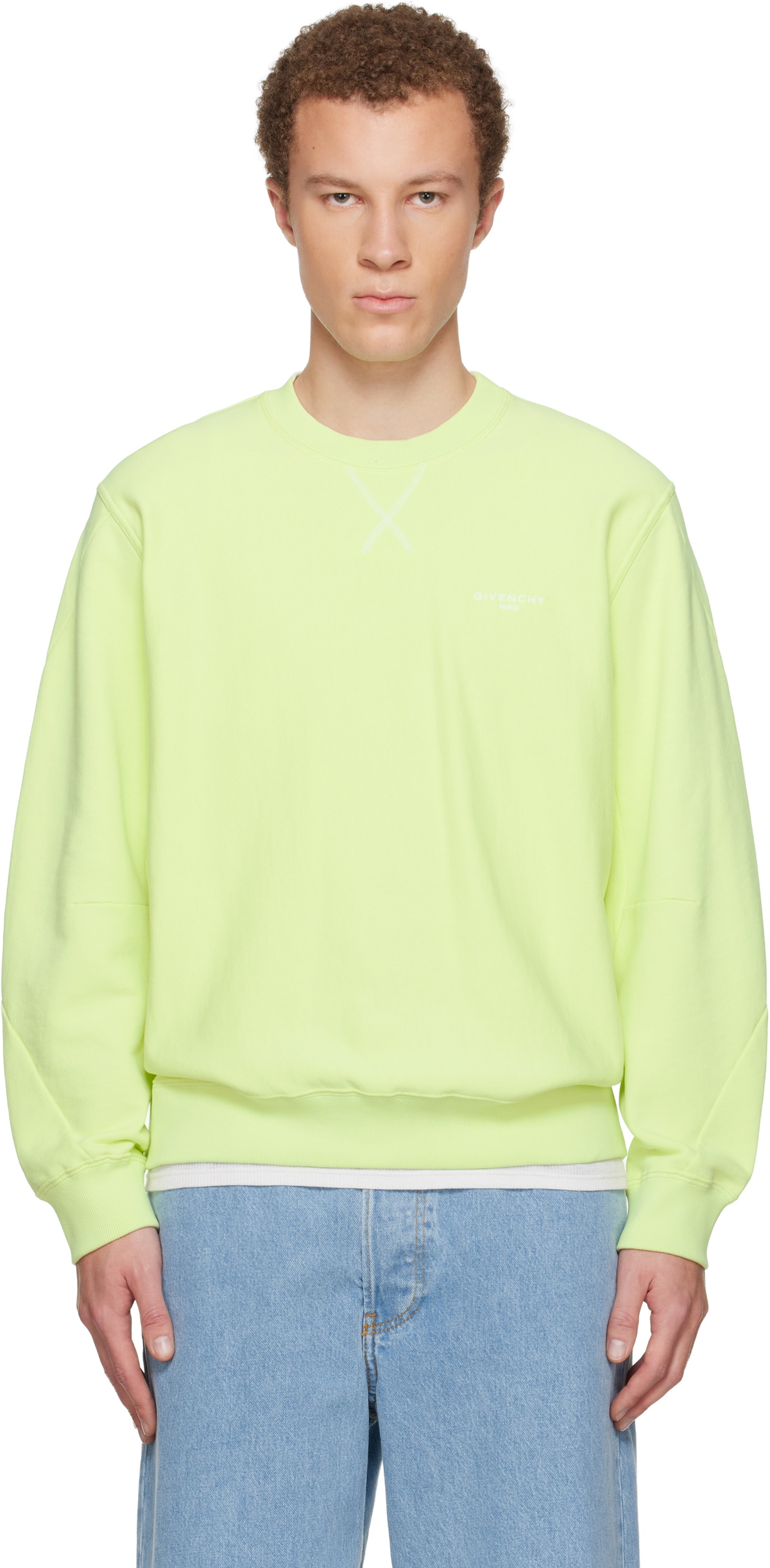 Givenchy Green Couture Seam Sweatshirt