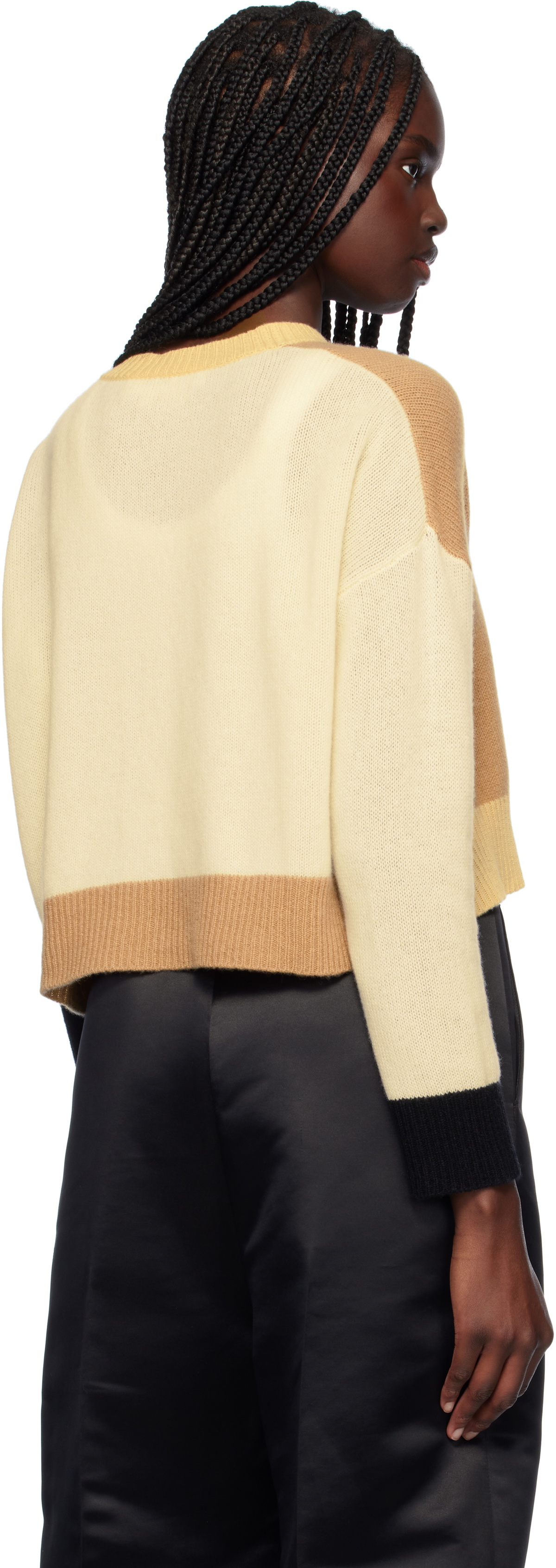 Marni Multicolor Crewneck Cashmere Cardigan