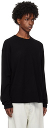 Guest in Residence Black Oversized Crew Sweater