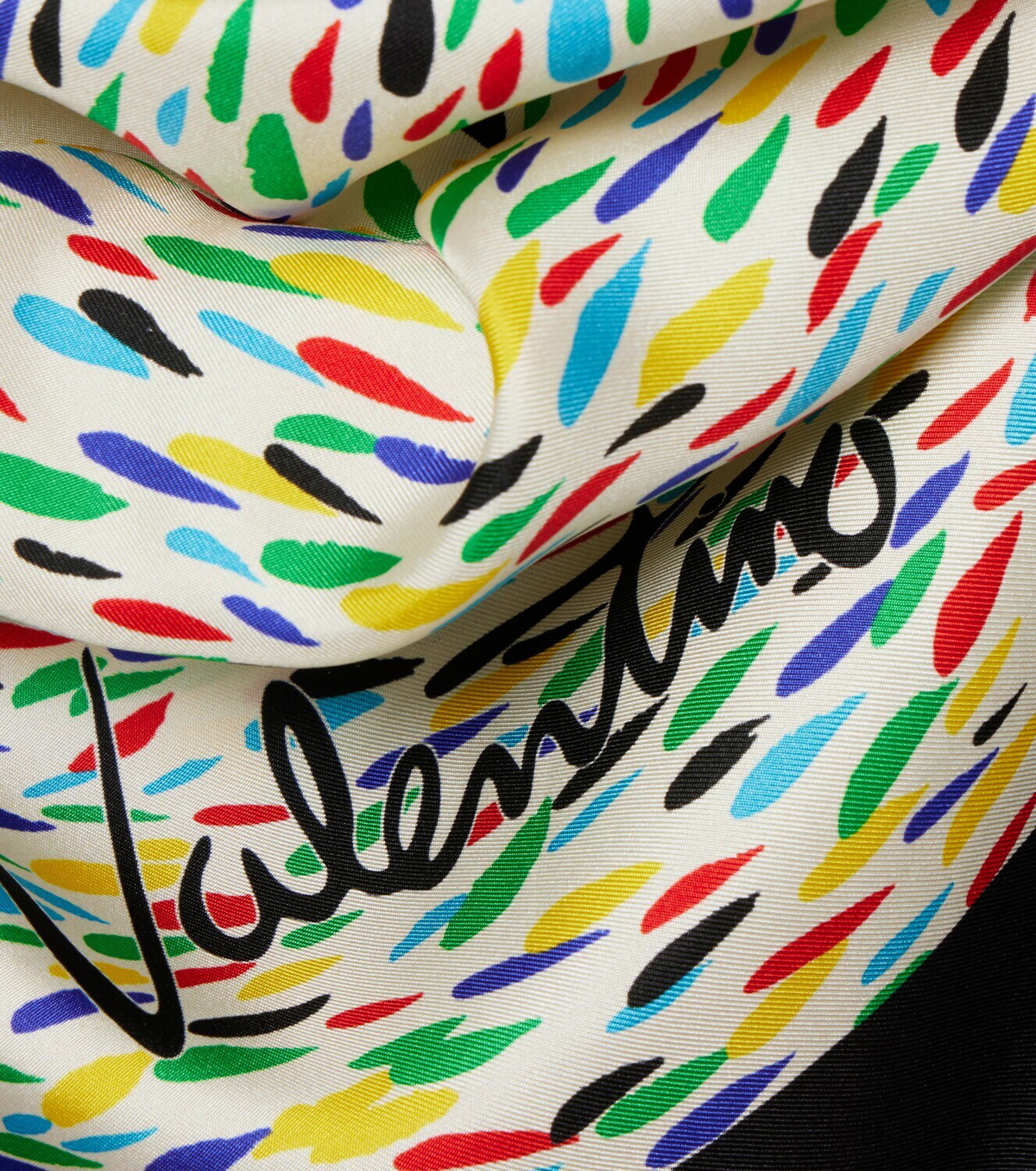 Valentino Printed silk twill scarf