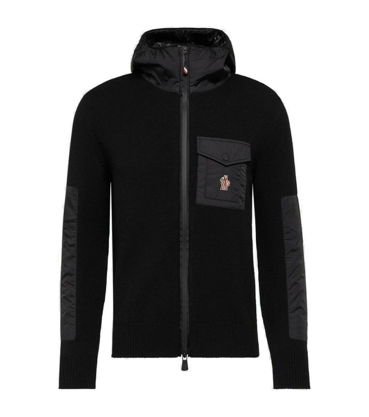 Photo: Moncler Grenoble Hooded wool-blend cardigan