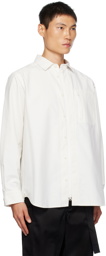 sacai Off-White Matte Shirt