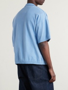 Blue Blue Japan - Knitted Polo Shirt - Blue