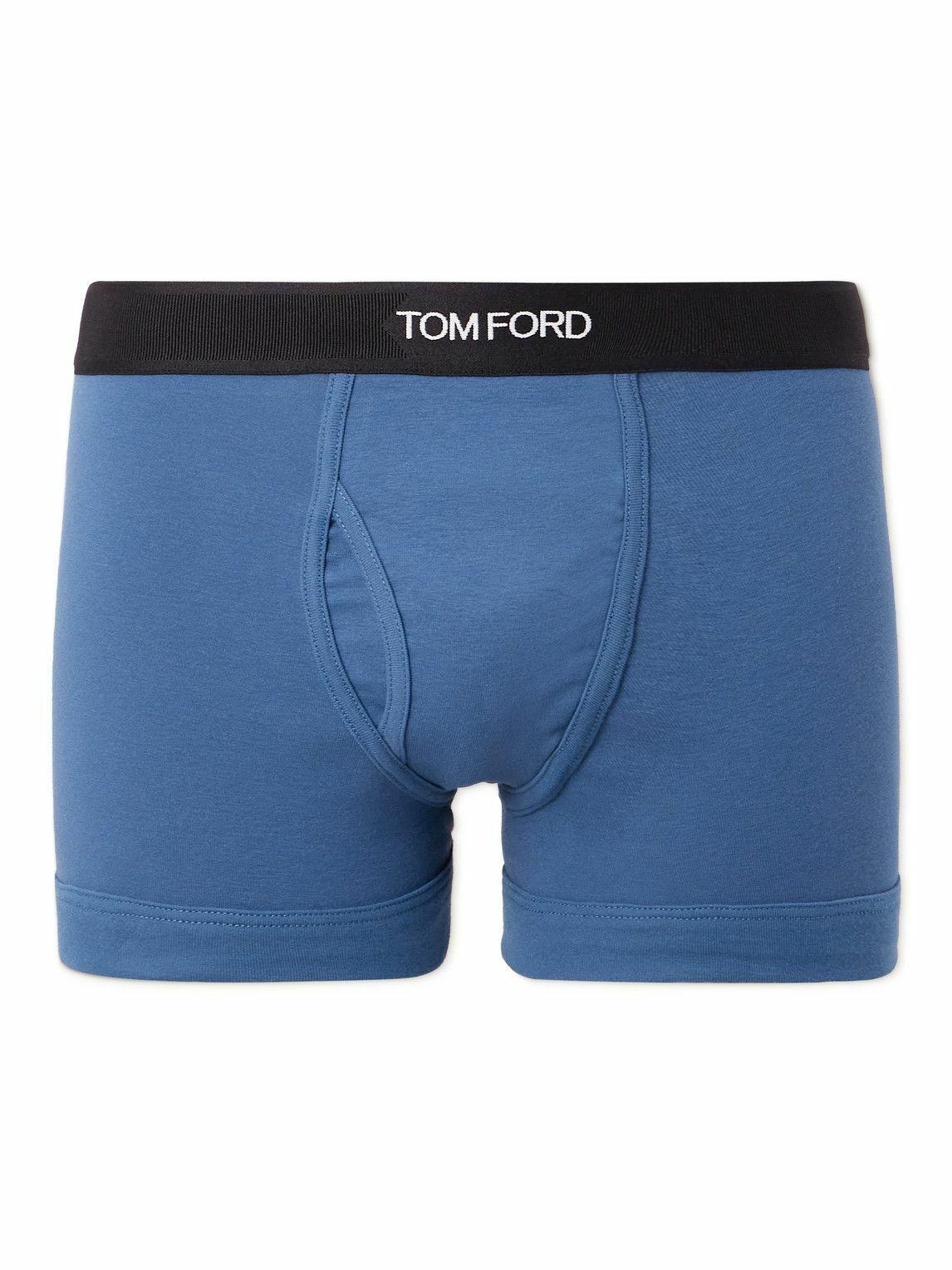 TOM FORD - Stretch-Cotton Boxer Briefs - Blue TOM FORD