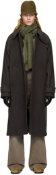COOR Gray Cashmere-Blend Balmacaan Coat