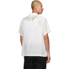 Double Rainbouu White Loop Skull West Coast Short Sleeve Shirt
