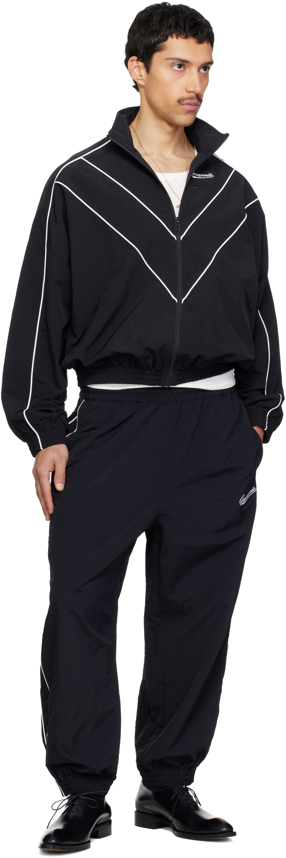 WILLY CHAVARRIA Black Bad Boy Track Pants