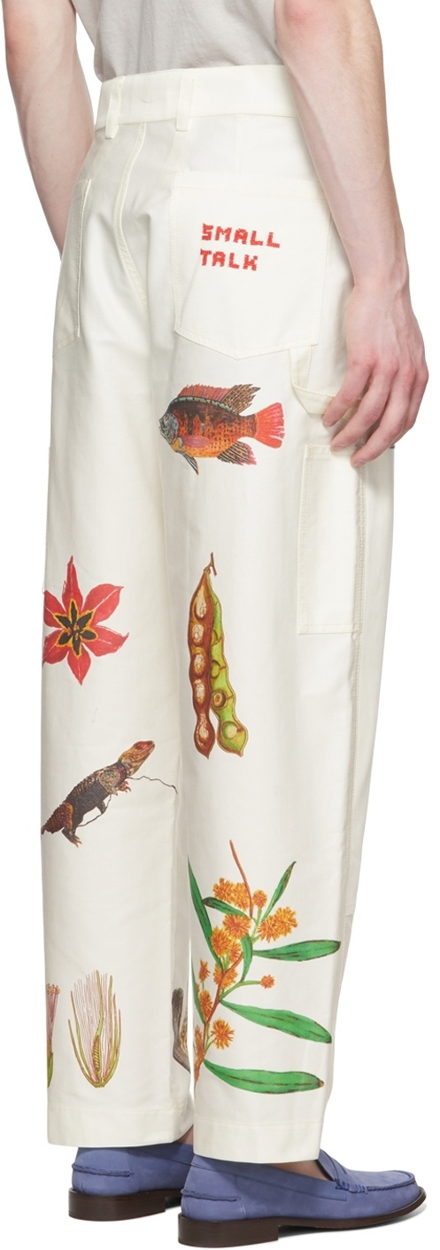 ADISH Off-White Small Talk Studio Edition Cotton Trousers