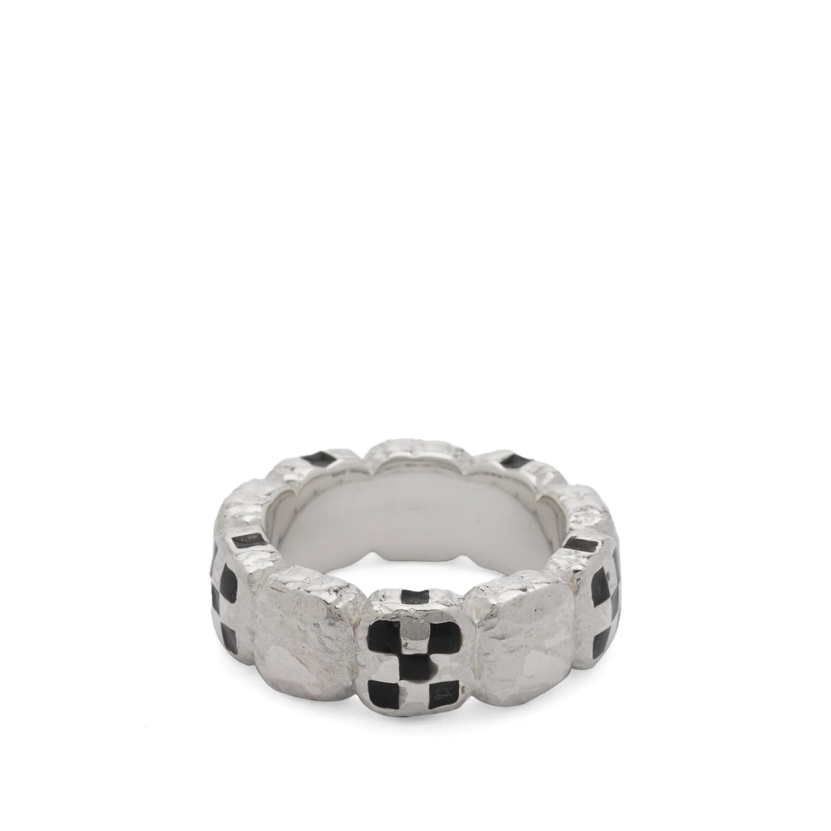 Maple Davie Ring in Silver/Black