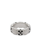 Maple Davie Ring in Silver/Black