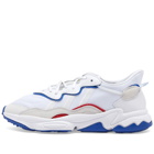 Adidas Men's Ozweego Sneakers in White/Team Royal Blue