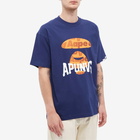 Men's AAPE Street Baseball Universe T-Shirt in Navy