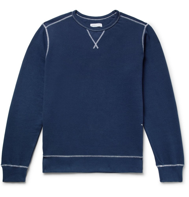 Photo: Pop Trading Company - Logo-Print Fleece-Back Cotton-Jersey Sweatshirt - Men - Navy