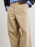 Corridor - Wide-Leg Cotton-Twill Trousers - Neutrals