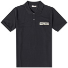 Alexander McQueen Men's Logo Patch Polo Shirt in Black