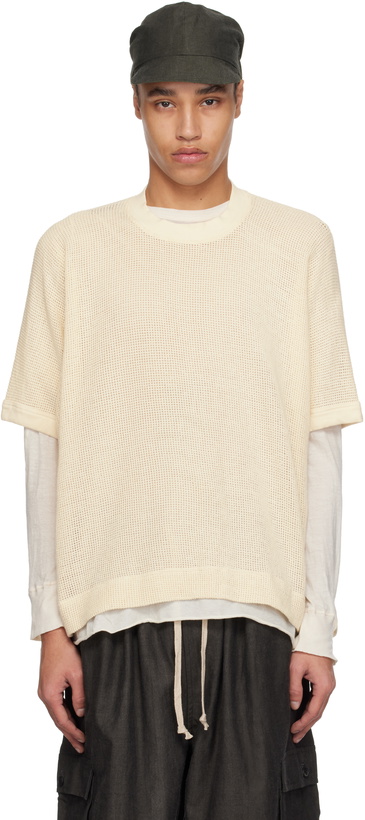 Photo: Jan-Jan Van Essche Off-White O-Project Mesh Jersey Basic T-shirt
