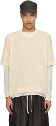 Jan-Jan Van Essche Off-White O-Project Mesh Jersey Basic T-shirt