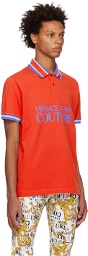 Versace Jeans Couture Red Printed Polo
