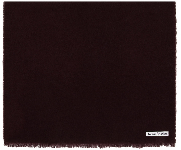 Photo: Acne Studios Burgundy Wool Light Scarf