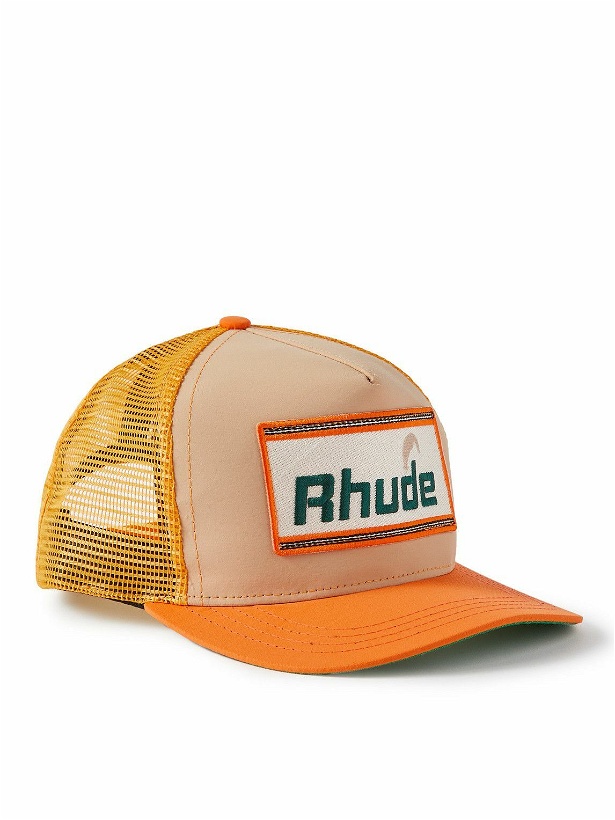 Photo: Rhude - Logo-Appliquéd Shell Trucker Cap