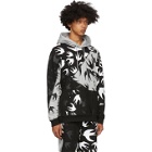 McQ Alexander McQueen Black and Grey Swallows Hoodie