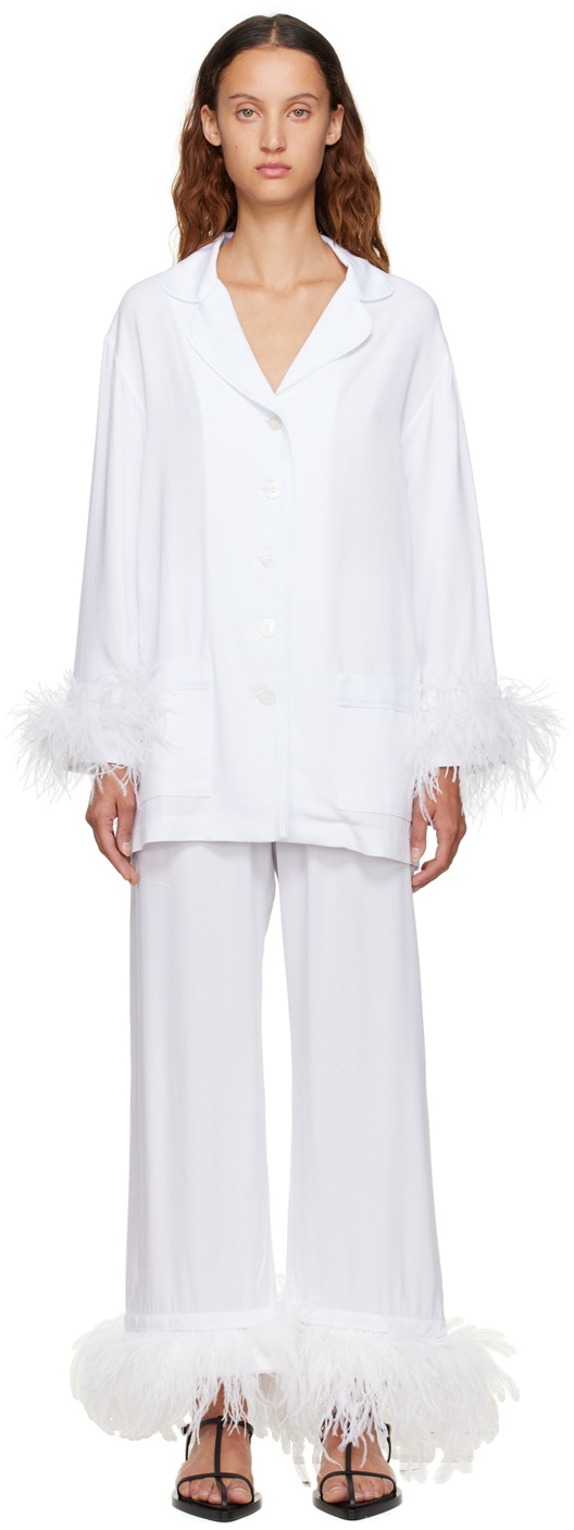 Sleeper White Party Pyjama Set