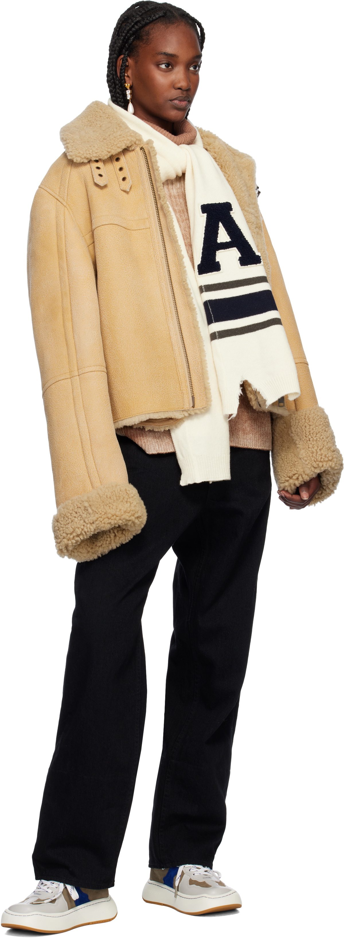 AMBUSH Off-White Knit Scarf