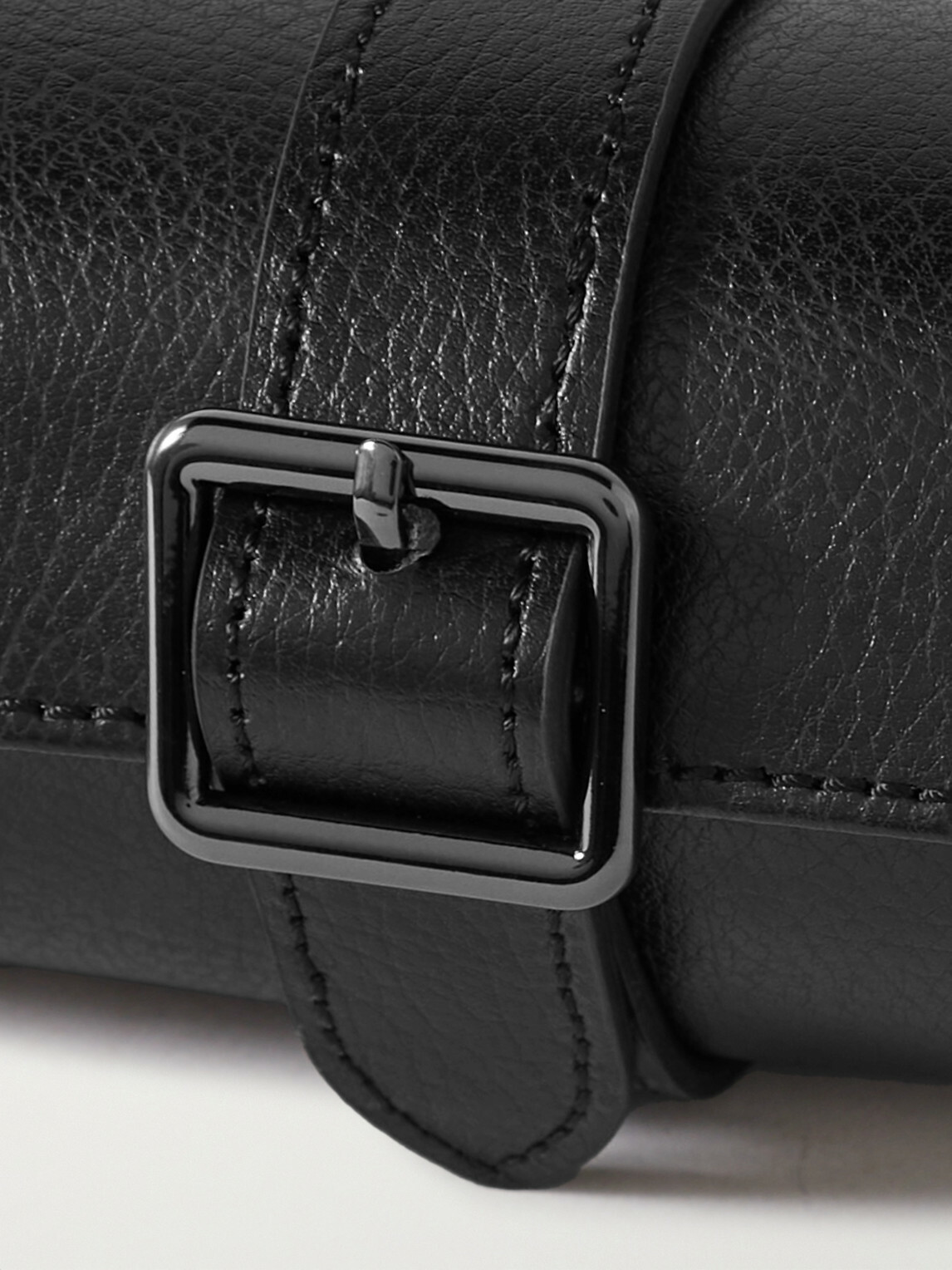 WOLF - British Racing Pebble-Grain Leather Watch Roll