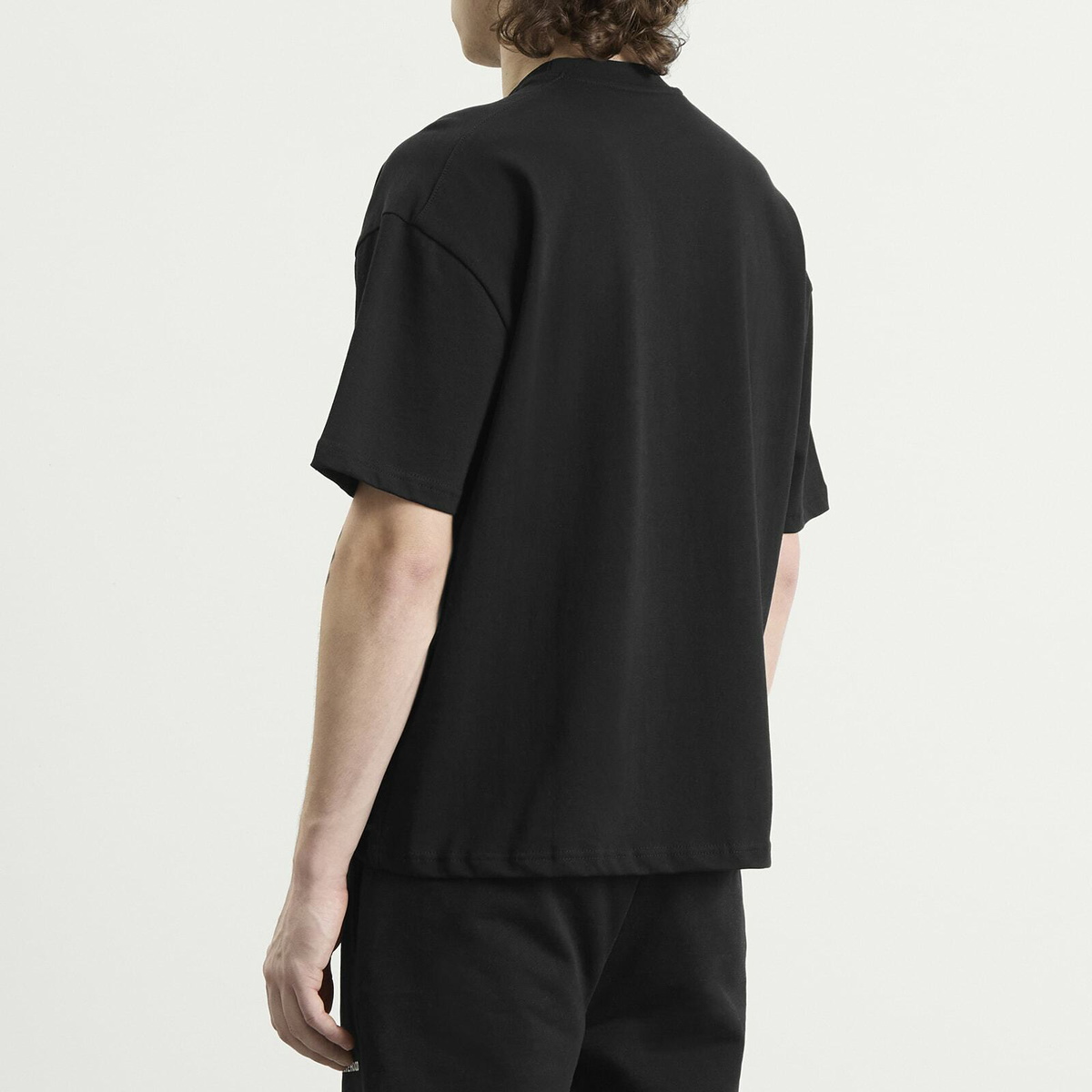 ANNIE HOOD Men's Mini Logo T-Shirt in Black