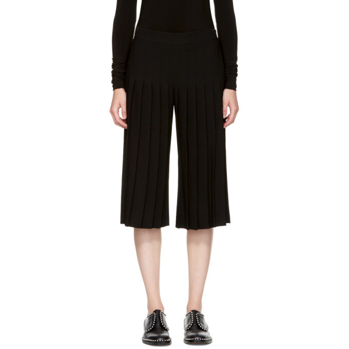 Photo: Neil Barrett Black Pleated Wide-Leg Trousers