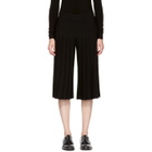 Neil Barrett Black Pleated Wide-Leg Trousers