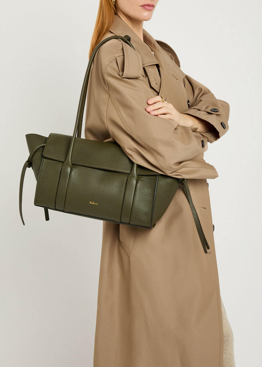Mulberry Small Soft Bayswater Grained Leather Shoulder bag - Green - One Size