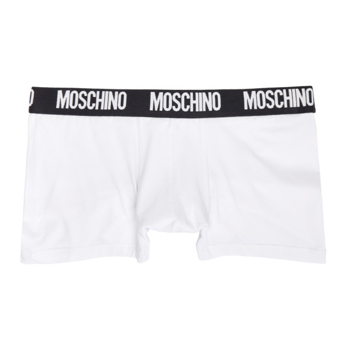 Photo: Moschino White Logo Boxers