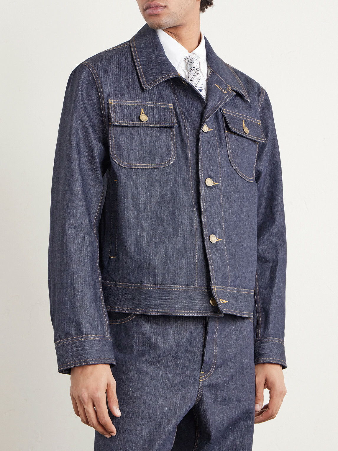 Thom Browne - Selvedge Denim Jacket - Blue