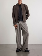 Amomento - Cotton Zip-Up Sweater - Brown