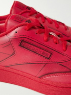 Reebok - Maison Margiela Project 0 Club C Printed Leather Sneakers - Red