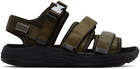 Tom Wood Green & Black Suicoke Edition Vega Sandals