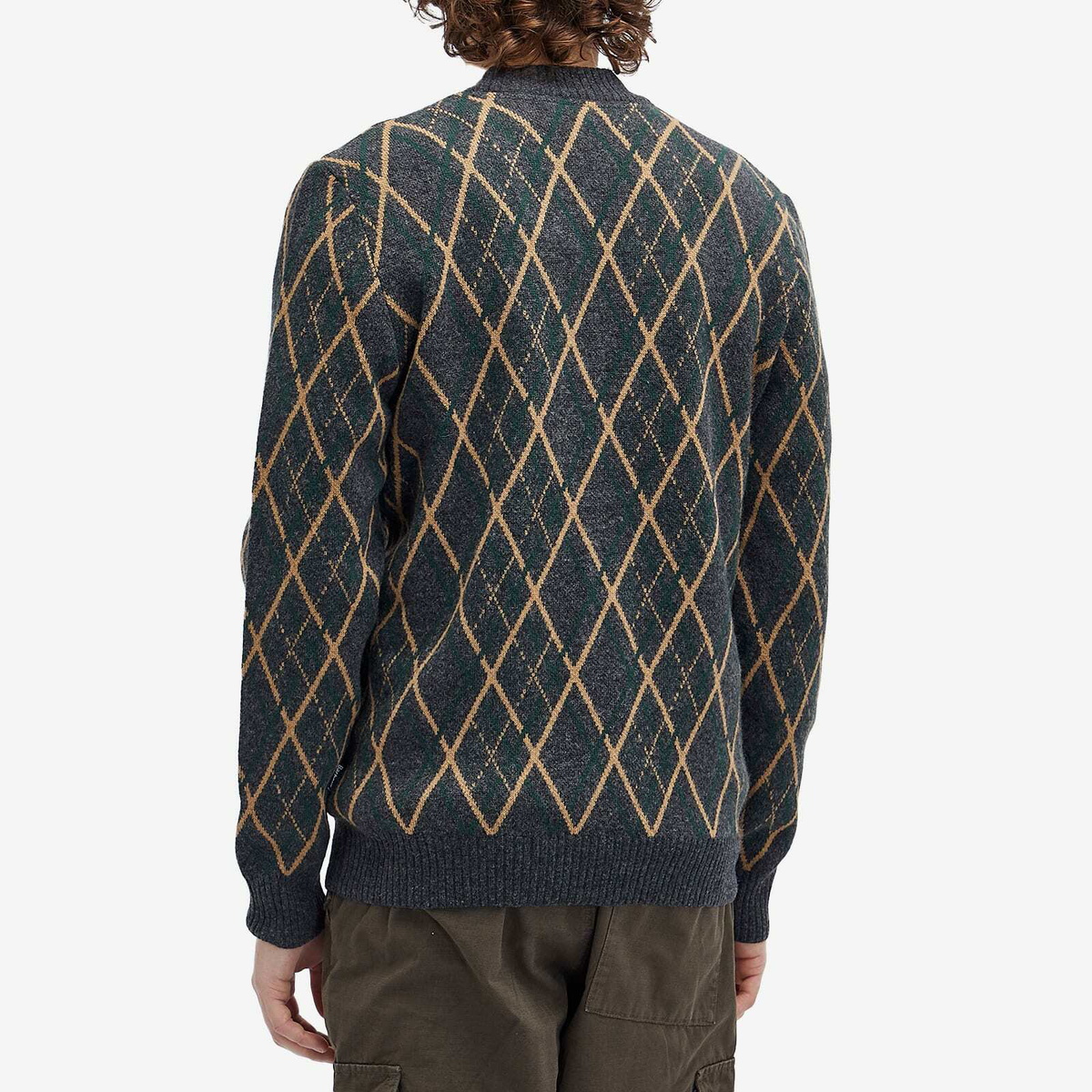 Barbour Men's Ferguson Knitted Cardigan in Black Marl