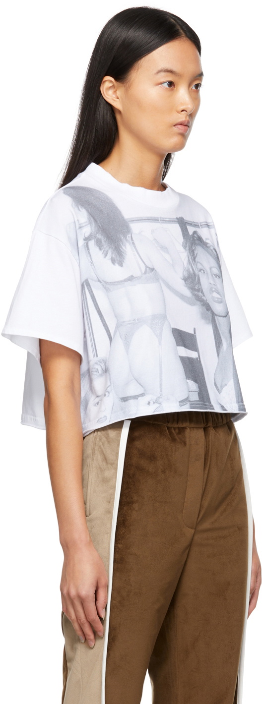 Honey Fucking Dijon White Cropped Tina Paul T-Shirt