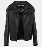 Junya Watanabe Faux leather biker jacket