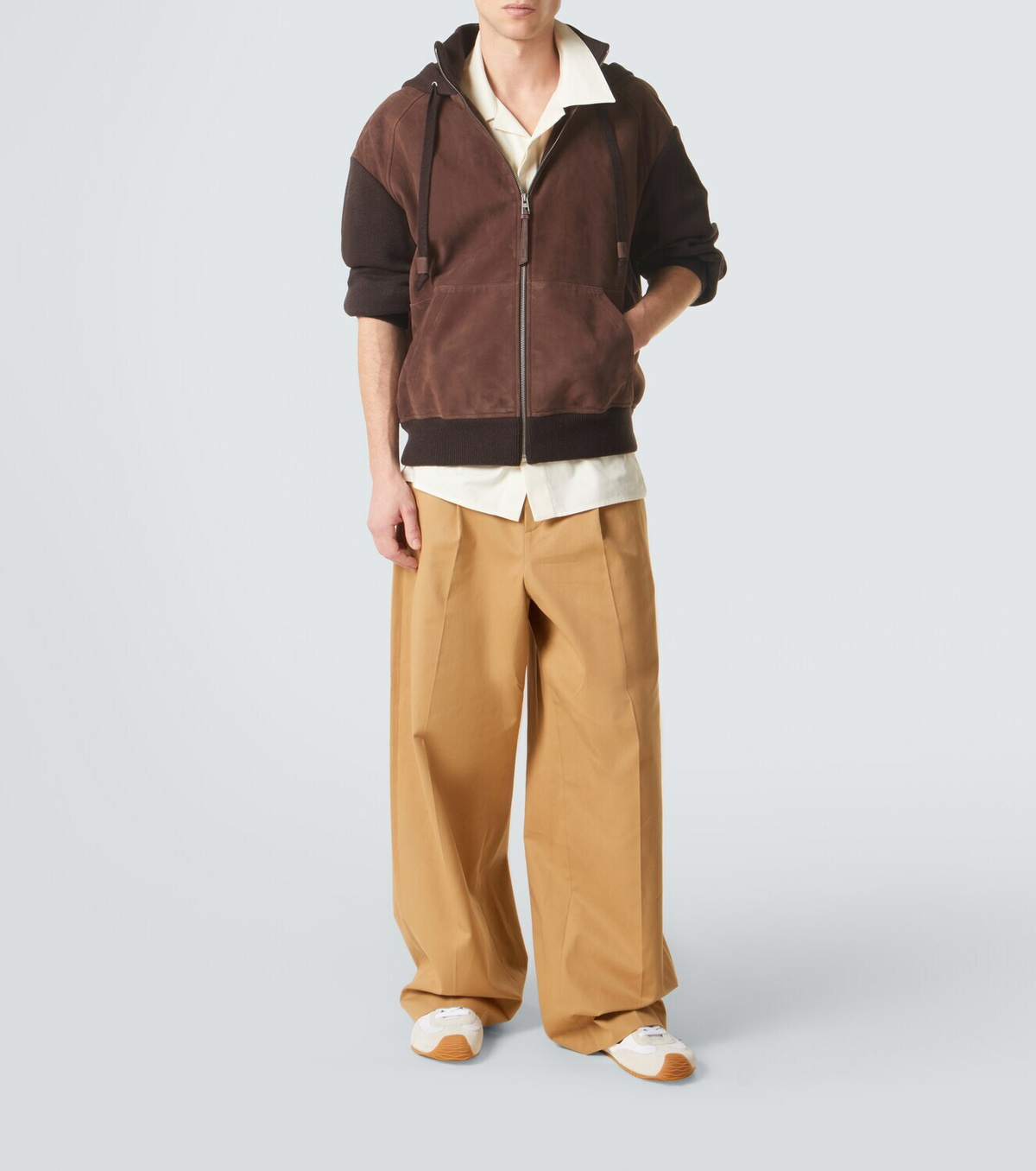 Loewe Ballet Runner 2.0 suede-trimmed sneakers