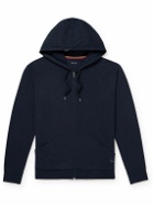 Paul Smith - Logo-Appliquéd Cotton-Jersey Zip-Up Hoodie - Blue